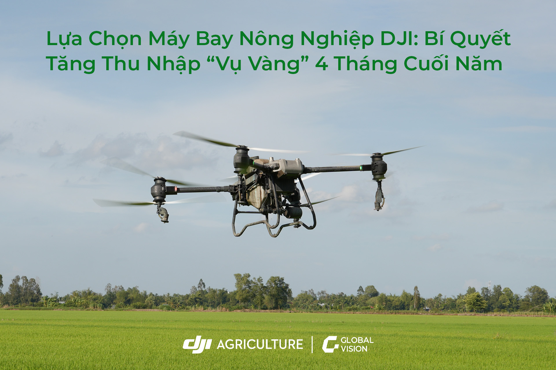 Lựa Chọn Máy Bay Nông Nghiệp DJI: Bí Quyết Tăng Thu Nhập “Vụ Vàng” 4 Tháng Cuối Năm